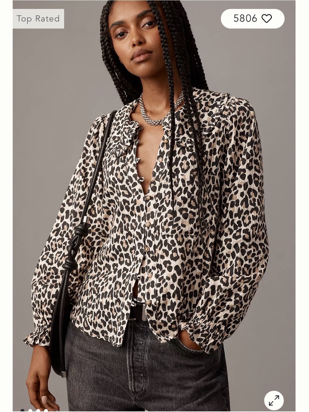 Pilcro Keira Long-Sleeve Blouse